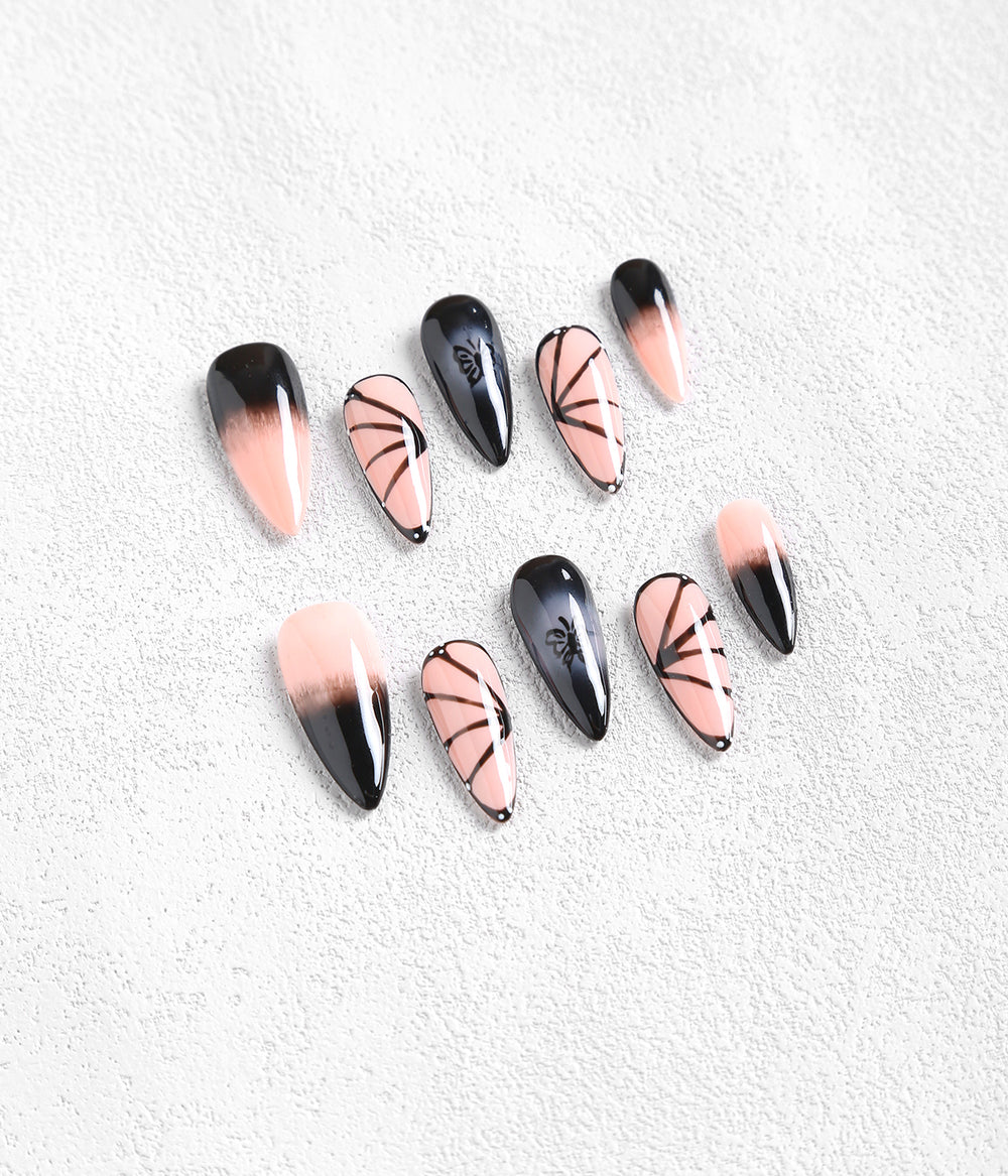 Almond Shape Butterfly Press-on Nails